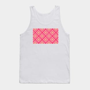 colored rhomb pattern Tank Top